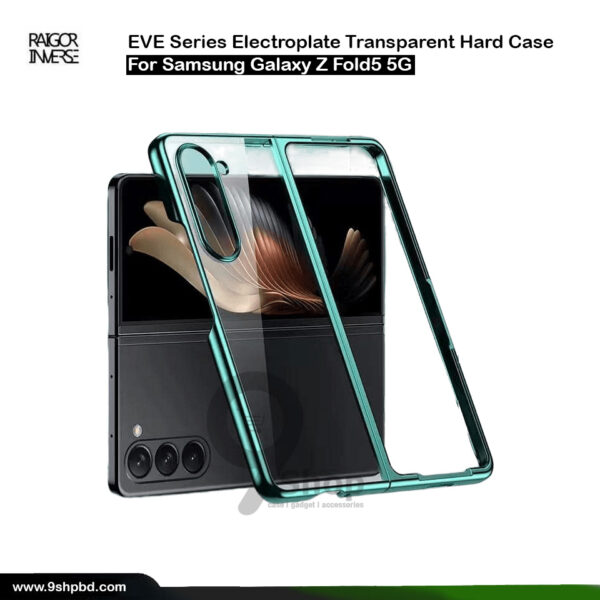 RAIGOR INVERSE Electroplate Transparent Hard Case for Samsung Galaxy Z Fold 5 5G