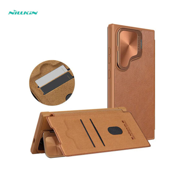 Nillkin Qin Prop Leather Flip Case for Samsung Galaxy S24 Ultra