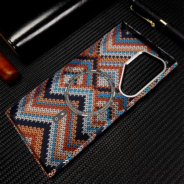 Luxury Carbon fiber Wireless Charging Magsafe case for Samsung Galaxy S24 Ultra - Image 8