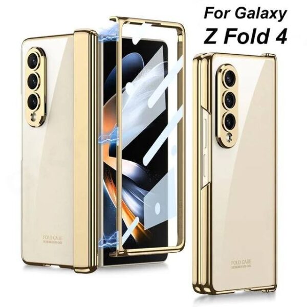 GKK Electroplating PC Camera Protection Magnetic Case For Samsung Galaxy Z Fold 4,5