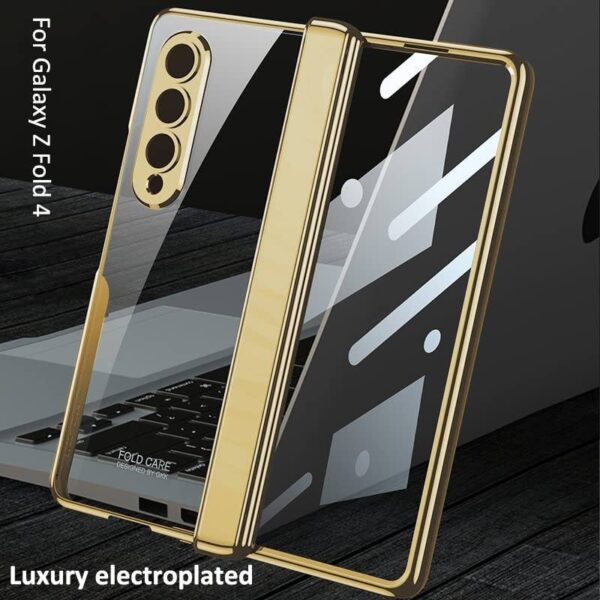 GKK Electroplating PC Camera Protection Magnetic Case For Samsung Galaxy Z Fold 4,5 - Image 2